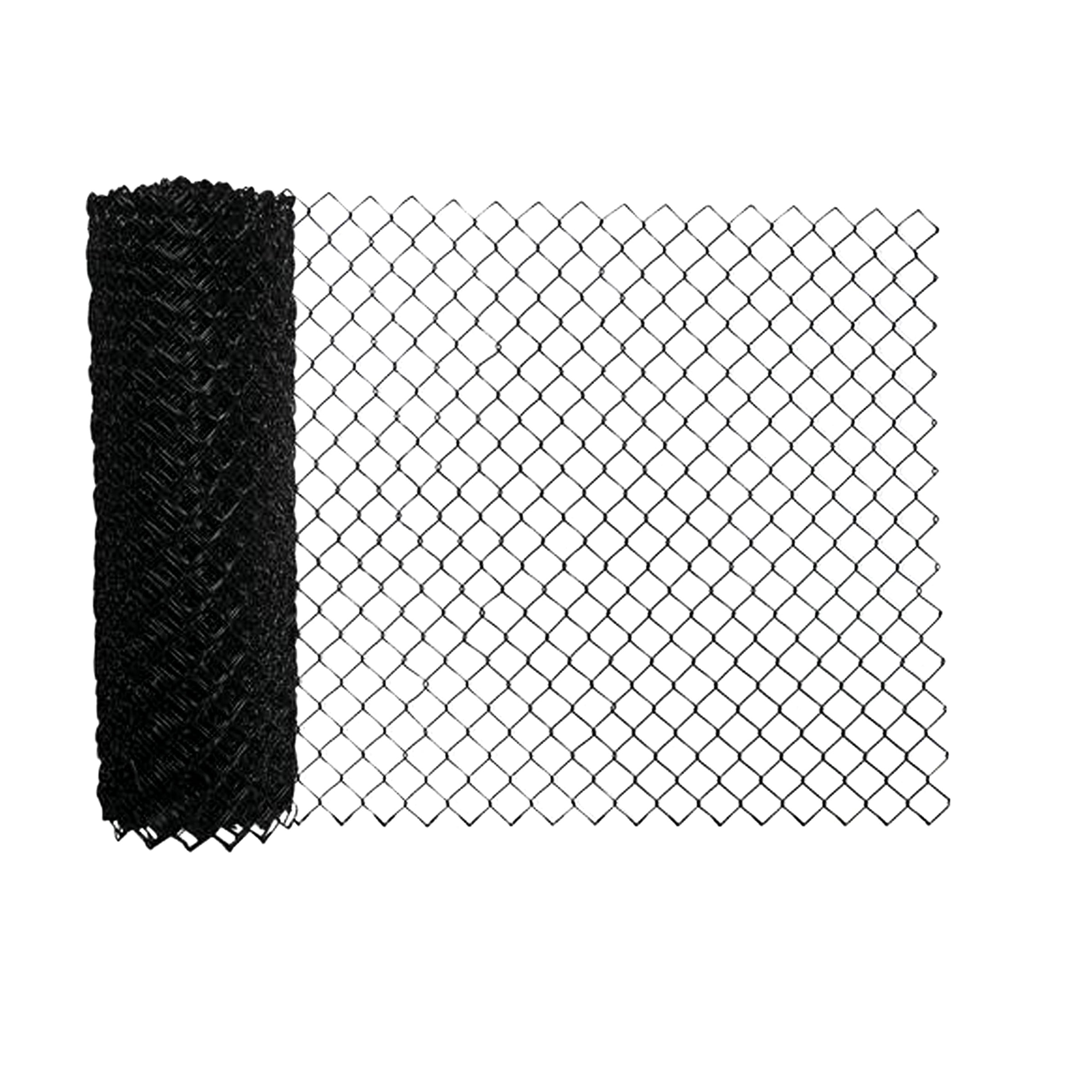 Black Vinyl Chain Link Fabric Per Foot – K \u0026 K Fence Company, image size:2400x2400